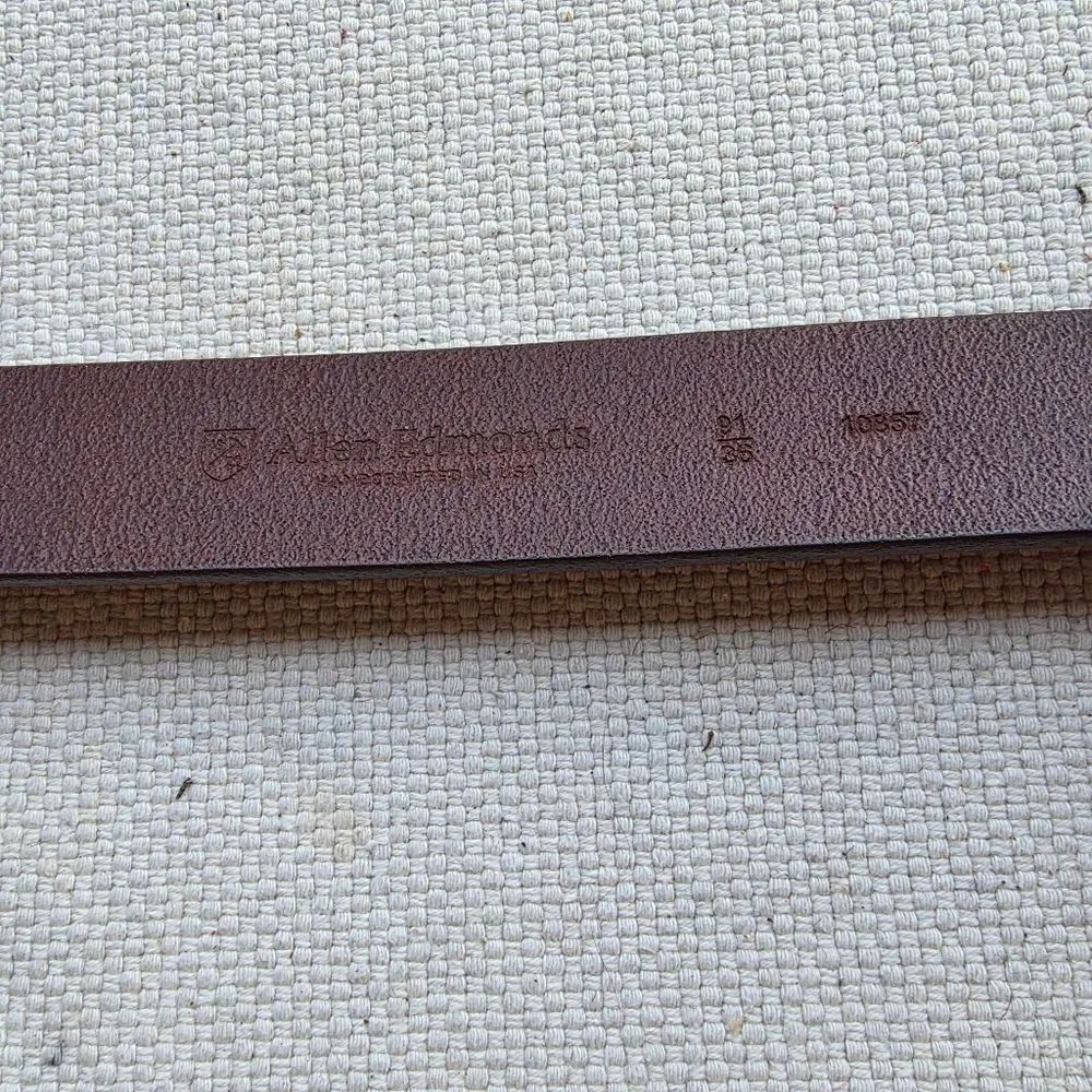 Allen Edmonds Brown Leather Belt